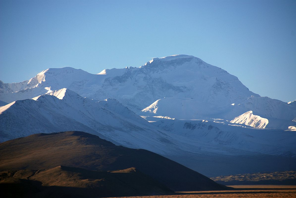 10 Cho Oyu Close Up Early Morning From Across Tingri Plain Cho Oyu (8201m), seen from Tingri in the early morning, was first climbed by Herbert Tichy, Sepp Joechler and Pasang Dawa Lama on October 19, 1954.